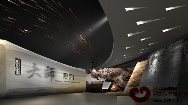 中国木雕大师展厅设计图 中国木雕大师展厅设计图