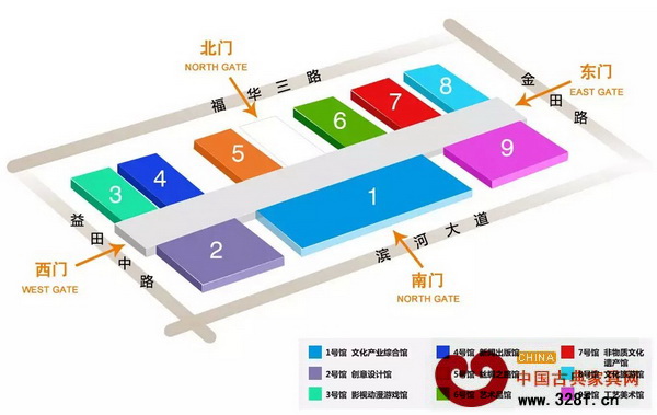 文博会展馆分布图 文博会展馆分布图