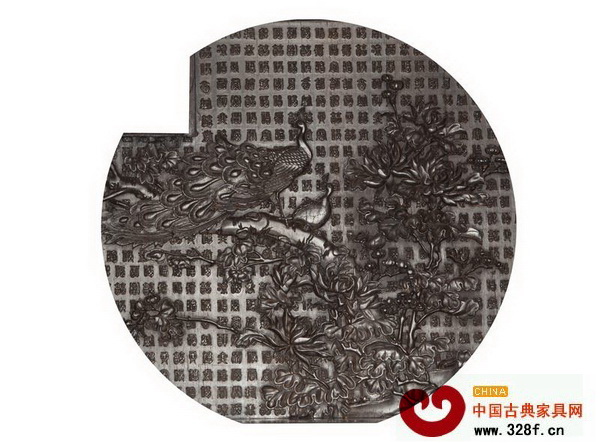 万福花鸟多宝阁局部 万福花鸟多宝阁局部
