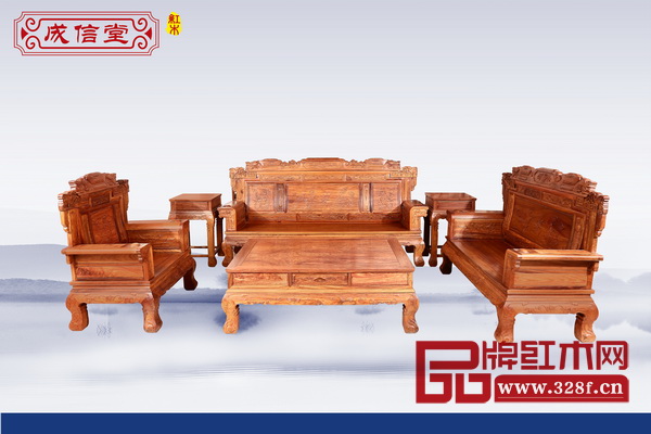 成信堂参评产品刺猬紫檀《招财沙发》 成信堂参评产品刺猬紫檀《招财沙发》