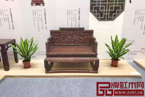 波记家具选送的《大红酸枝·雕龙宝座》工艺精湛、庄重典雅 波记家具选送的《大红酸枝·雕龙宝座》工艺精湛、庄重典雅