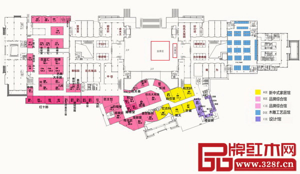 2017中山红博会展馆分布图 2017中山红博会展馆分布图
