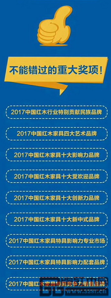 第八届中国红木家具品牌大会将设立19项大奖 第八届中国红木家具品牌大会将设立19项大奖
