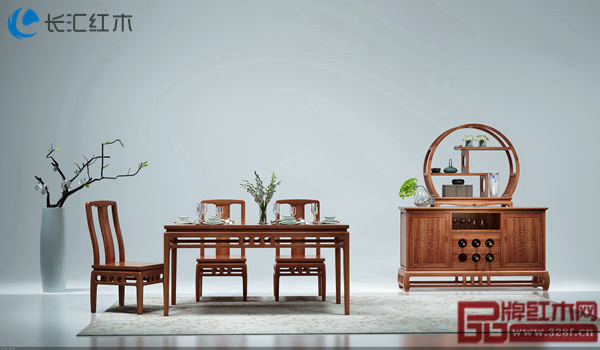 长汇红木·自在堂《餐厅组合》产品展示图 长汇红木·自在堂《餐厅组合》产品展示图