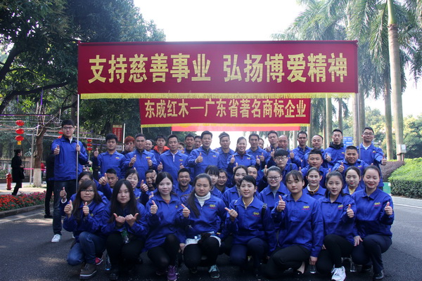 东成人积极参与中山市2017年慈善万人行