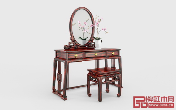 古森红木《古韵悠扬梳妆台》 古森红木《古韵悠扬梳妆台》