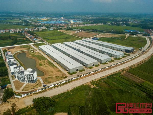 建设中的国寿红木湖北工厂俯瞰图 建设中的国寿红木湖北工厂俯瞰图