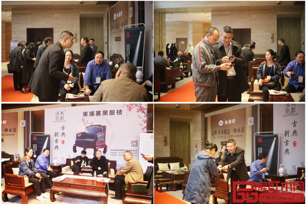 活动现场,古木印象柬埔寨黑酸枝新品备受经销商关注和好评 活动现场,古木印象柬埔寨黑酸枝新品备受经销商关注和好评