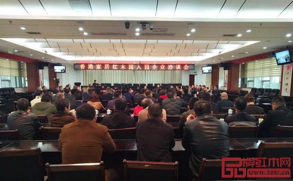 香港家居红木园入园企业洽谈会现场 香港家居红木园入园企业洽谈会现场