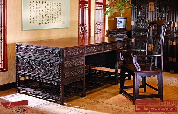 一品居精雕龙书台 一品居精雕龙书台