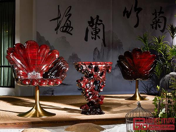 泰和园小叶紫檀豪情泰和园小叶紫檀《菊花椅》君子菊花椅 泰和园小叶紫檀豪情泰和园小叶紫檀《菊花椅》君子菊花椅