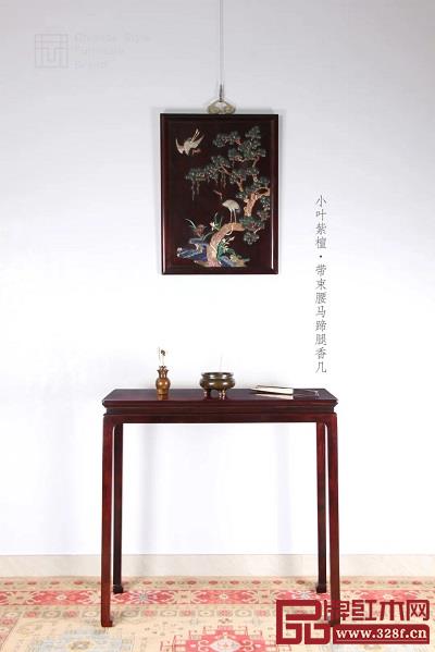 大家之家:小叶紫檀带束腰马蹄腿香几 大家之家:小叶紫檀带束腰马蹄腿香几