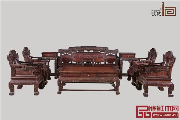 波记家具:八宝如意沙发11件套 波记家具:八宝如意沙发11件套
