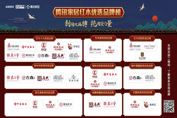 红木家具十大优选品牌榜发布，买红木家具必看！