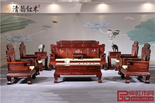 清韵红木:财源沙发 清韵红木:财源沙发