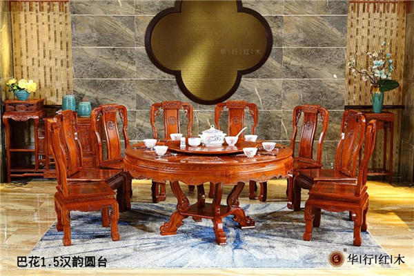 巴花家具的“六美”,华行红木为您细解