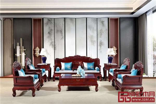 中信红木——红酸枝鸿庭沙发 中信红木——红酸枝鸿庭沙发