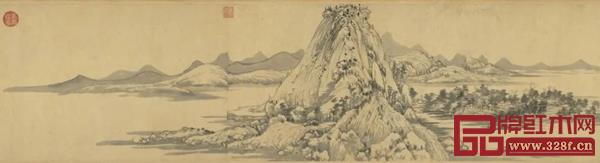 元黄春望《富春山居图》无用诗卷 图源网络 元黄春望《富春山居图》无用诗卷 图源网络