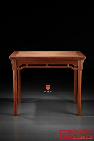 红桥红制/木面 107恭王府一腿三牙书桌 红桥红制/木面 107恭王府一腿三牙书桌