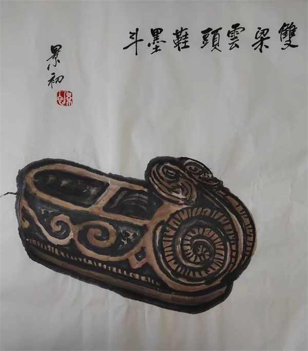 双梁云头鞋墨斗 双梁云头鞋墨斗