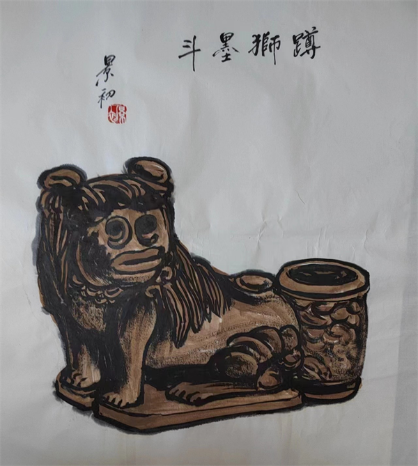 蹲狮墨斗 蹲狮墨斗