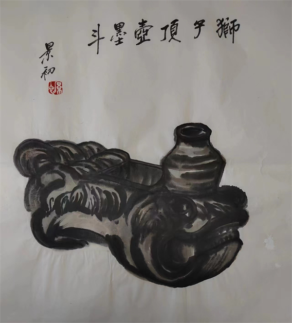 狮子顶壶墨斗 狮子顶壶墨斗