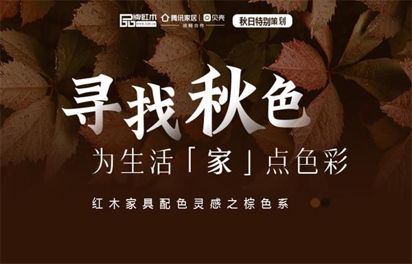 寻找秋色|红木家具配色灵感之美拉德风