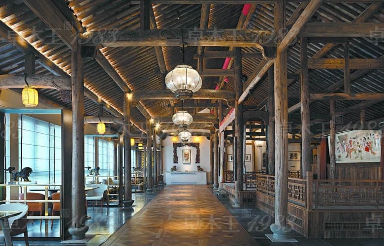 卓木王红木整装案例 | 浙江龙景上院古建会所